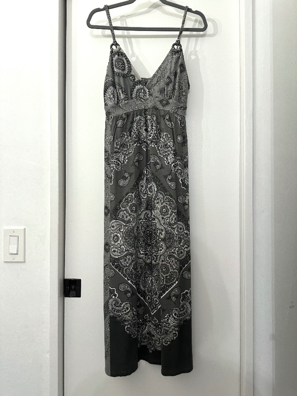 LUCKY BRAND EMPIRE WAIST LONG DRESS - M